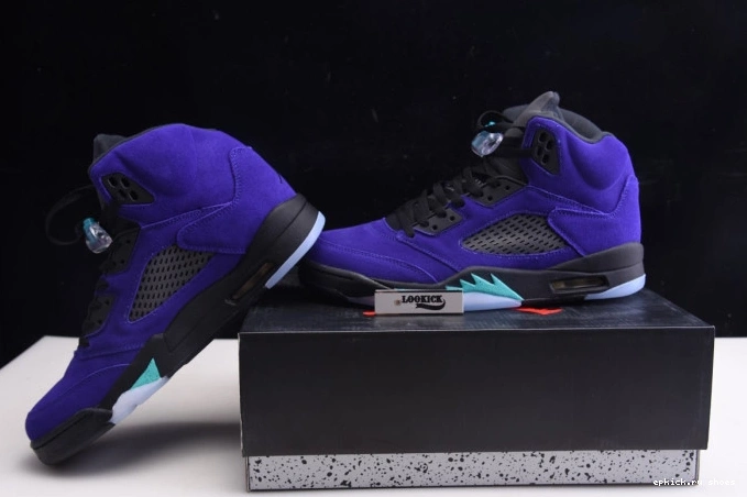 Rep Grape Alternate 5 Air Retro Jordan 136027-500 0729